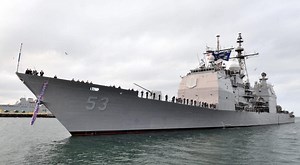 USS Mobile Bay Reaches the Middle East