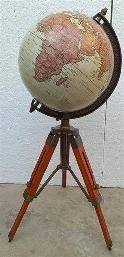 Vintage Style Floor Stand Globe | Decorative World Globe on Pedestal Stand | Large Standing Globe for Office, Library, or Home Decor - Etsy