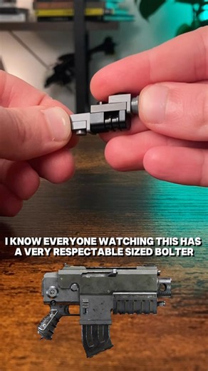 Lego Warhammer 40k Space Marine Bolter Upgrade Trust, it’s a perfectly average size #lego #warhammer #warhammer40k #warhammercommunity #spacemarine2 #legoreels | Fincantbuild
