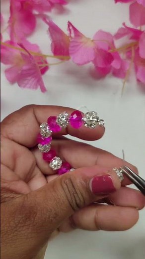 Hoop earrings Making tutorial 🌸