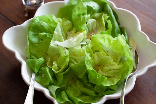 Butter Lettuce Salad Recipe with Shallots Vinaigrette | Giangi's Kitchen