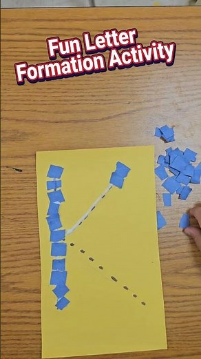 Fun Letter Formation Activity #movementactivities #otactivities