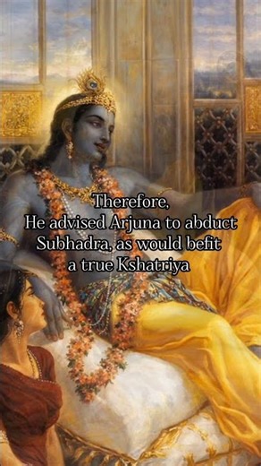 Why Did Krishna Help Arjuna Abduct His Own Sister? 👀 | The Story Sage #krishna #mahabharat