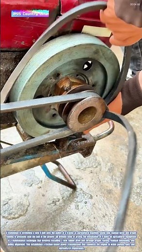 Belt to Pulley: How a Mechanic Installs a New Drive Belt on Agricultural Machinery