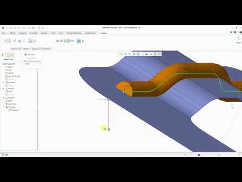 How to make L shape bracket in creo | surfacing | tutorial