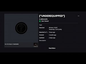 How to get UNDEREQUIPPED badge in Examination