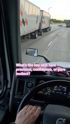 POV Truck Driving USA | Playing Highway Chess with a Double Trailer #shorts