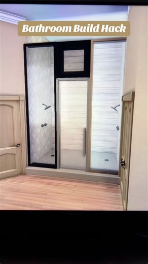 Closed In Shower Build Hack!! 📹 - Sims Ideas #sims4tipsandtricks #sims4hacks #sims4tutorial #thesims4tips #foryoupage #sims4 | Sims Ideas