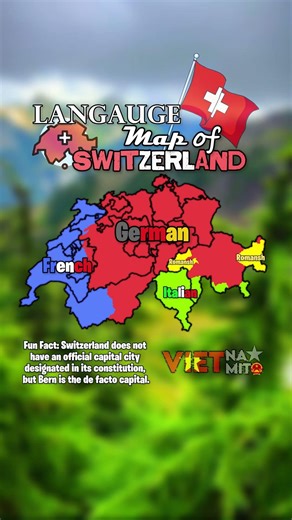 Langauge map of Switzerland | #fyp #shorts #viral #mapping #geography