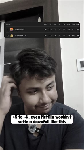 Richeek Mitra Mazumdar on Instagram: "Epic level script, absolute cinema 🥲😭 #realmadri̇d #barcelona #laliga #football"