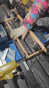 How to assemble Langstroth wooden frames by machine | Eva Cheung