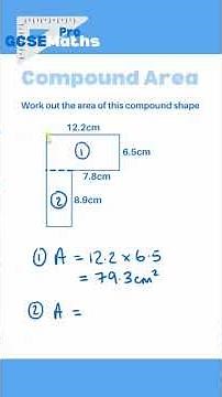 Area of Compound Shapes #gcsemaths #maths #area #geometry #algebra #passmaths #revision #foundation