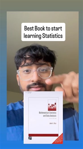 Srijit Mukherjee on Instagram: "Best book to start learning Statistics. First one should learn probability, then statistics, and then go to advanced statistical theory."