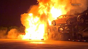 13K views · 108 reactions | Motorcycle Mystery: Semi Engulfed in...