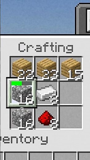 How to make a piston for beginners 😍#minecraft