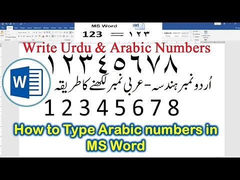 How to Change English numbers to Arabic | Urdu numbers in MS WORD