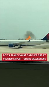 1.1M views · 11K reactions | Passengers were evacuated from a Delta airplane in Orlando after an engine fire broke out before takeoff. | Fox News | Facebook