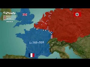1940 The Battle of France Animated Map丨Fall of France #WWII #Blitzkrieg