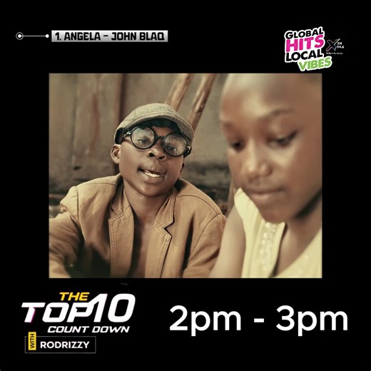 XFM UG | #Angela by @john_blaq_music claims the #1 spot in just days. Tune in to The #Top10Countdown with @iamrodrizzy #TodaysHitMusic | Instagram