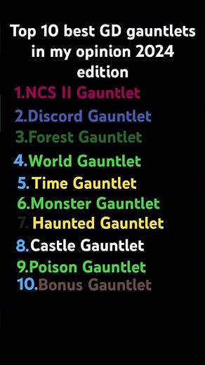 10 best gauntlets in Geometry Dash