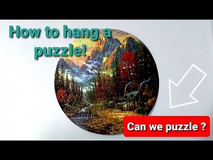 How to hang a jigsaw puzzle on a budget
