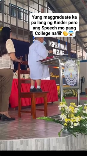 4M views · 79K reactions | Grabe!! Mag graduate pa lang ng Kinder pero yung speech pang College na...#graduationspeech #speech #viralvideoシ #kinder #graduation #inspirationalmessage #fypシ゚ #trendingvideo #highlighteveryone #everyone | Precy Paris Bautista | Facebook