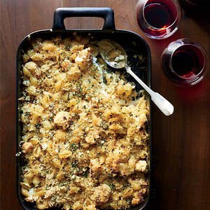 Crusty Baked Shells & Cauliflower Recipe