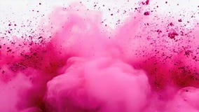 Pink powder explosion stock footage. Video of explosion - 389666004