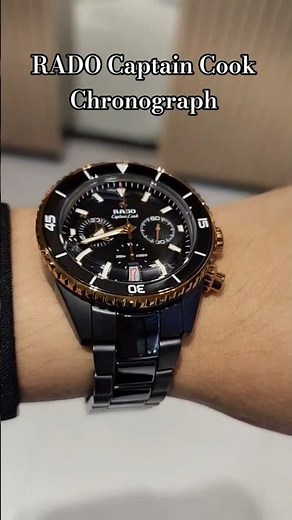 #RADO Captain Cook High-Tech Ceramic Automatic Chronograph 43 mm.#Central megabangna