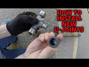 2002 CHEVY S-10 DRIVE SHAFT U-JOINT PROBLEMS (PART 4) INSTALLING NEW U-JOINTS