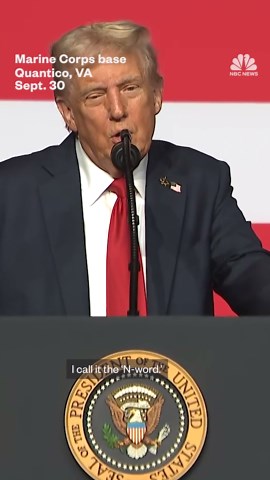 President Trump says 'there are two N-words and you can't use either of them'