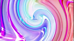 Abstract spiral background, colorful gradations, swirl waves. Bright abstract swirls in motion are perfect for vibrant background. Dynamic clash of vibrant colors in smooth motion. Digital gradient Stock Video
