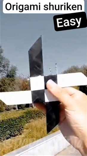 Origami Shuriken Easy Tutorial 🥷#origamitutorials #origamishorts #paperninjastar