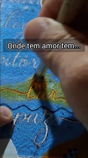 pintura em tecido transmite sentimento