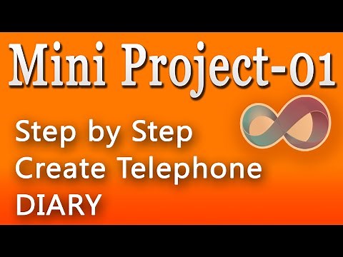 Create Telephone Diary - Mini Project - step by step in c#