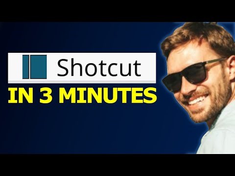Shotcut Tutorial in 3 MINUTES 2025!
