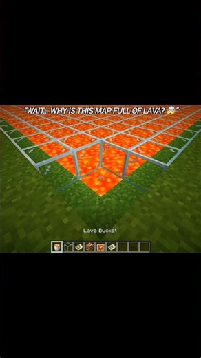 I Filled a Whole Map With Lava… (Minecraft Map Trick) 🤯 #minecraft