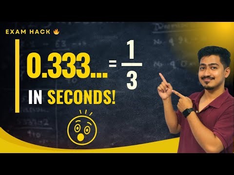 Convert Repeating Decimal to Fraction in Seconds 🔥 PART 1 | Full Concept + Easy Trick