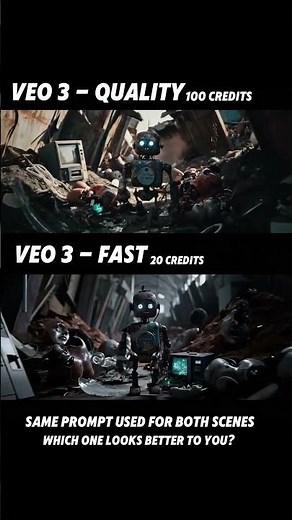 Veo3 Quality vs Fast | Which one do you think is better?