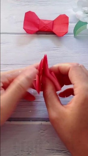How to Make an Easy Origami Paper Bow (Step-by-Step Tutorial)