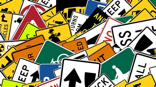 List of road warning signs and their meanings