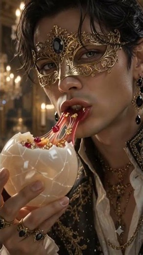 A royal masquerade… hidden inside a crystal orb. 🎭✨ #viral #asmr