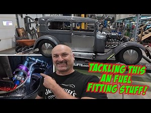 Installing the fuel system in our Model A sedan is harder than it should be!