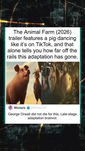 The Animal Farm (2026) trailer features a pig dancing like it's on TikTok, and that alone