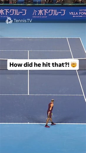 Carlos Alcaraz crazy shot! Credit : Tennistv Follow for more! @tenniswithhany | Hany Saad