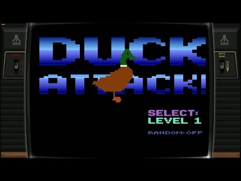 Duck Attack! (Atari 2600) Gameplay | Homebrew Action-Adventure Classic