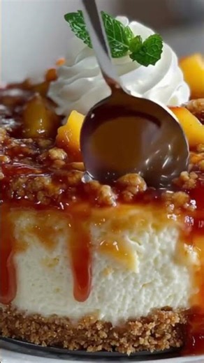 Peach Cobbler Cheesecake