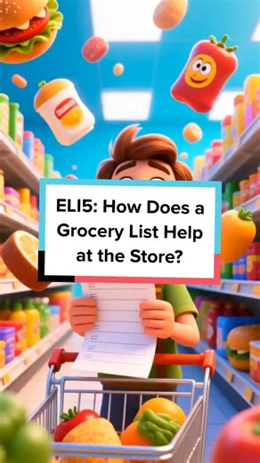 ELI5: How Does a Grocery List Help at the Store?