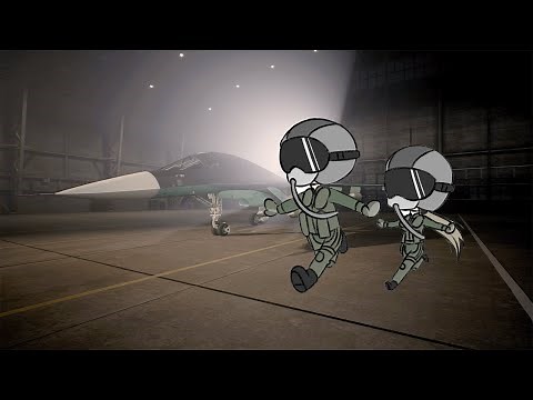 Monarch and Prez in the Su-34 (Project Wingman Animation)