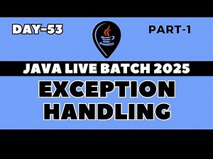 DAY-53 | CORE JAVA FOR BEGINNERS IN HINDI | EXCEPTION HANDLING | PART-1 #java